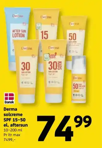 Løvbjerg Derma solcreme SPF 15-50 el. aftersun tilbud
