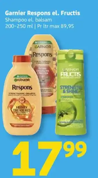 Løvbjerg Garnier Respons el. Fructis tilbud