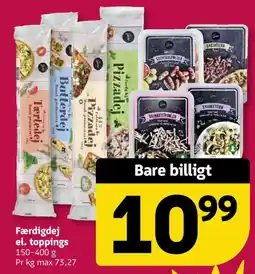 Løvbjerg Færdigdej el. toppings tilbud