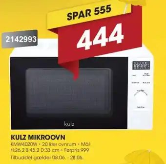 Punkt1 Kulz Mikroovn tilbud
