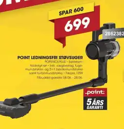 Punkt1 Point Ledningsfri støvsuger tilbud
