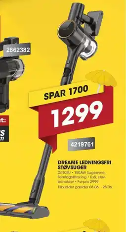 Punkt1 Dreame Ledningsfri støvsuger tilbud