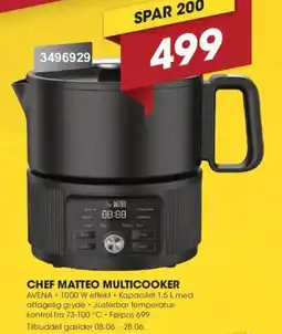 Punkt1 Chef Matteo Multicooker tilbud