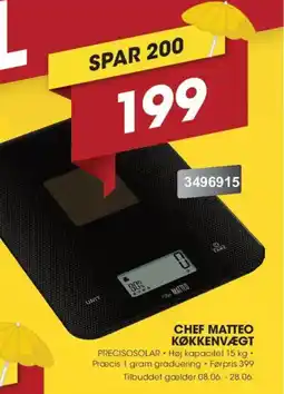 Punkt1 Chef Matteo Køkkenvægt tilbud