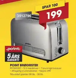 Punkt1 Point Brødrister tilbud