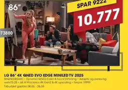 Punkt1 LG 86" 4K Qned evo edge miniled tv 2025 tilbud