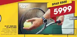 Punkt1 LG 42" OLED EVO C5 4K TV 2025 tilbud