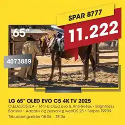 Punkt1 LG 65" OLED EVO C5 4K TV 2025 tilbud