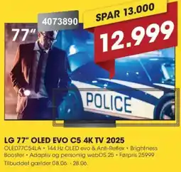 Punkt1 LG 77" OLED EVO C5 4K TV 2025 tilbud