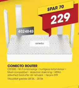 Punkt1 Conecto Router tilbud