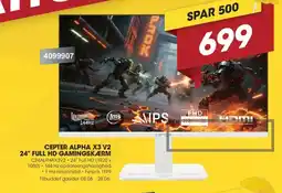 Punkt1 Cepter Alpha X3 V2 24" full hd gamingskærm tilbud