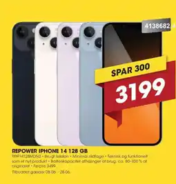 Punkt1 Repower Iphone 14 128 GB tilbud