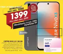 Punkt1 Cepter Nivo X3 128 GB tilbud