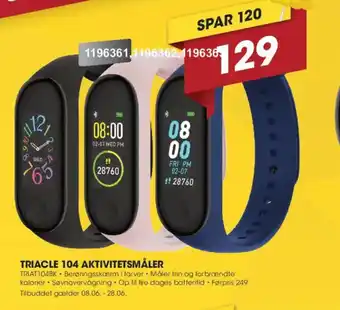 Punkt1 Triacle 104 Aktivitetsmåler tilbud