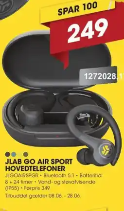 Punkt1 JLAB Go air sport hovedtelefoner tilbud