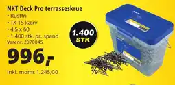 10-4 Byggecenter NKT Deck Pro terrasseskrue tilbud