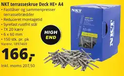 10-4 Byggecenter NKT terrasseskrue Deck HE+ A4 tilbud