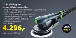 10-4 Byggecenter ETS EC 150/5 EQ-Plus Festool 400W excentersliber tilbud
