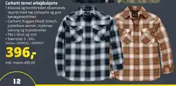 10-4 Byggecenter Carhartt ternet arbejdsskjorte tilbud
