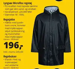 10-4 Byggecenter Regnjakke tilbud