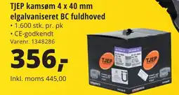 10-4 Byggecenter TJEP kamsøm 4 x 40 mm elgalvaniseret BC fuldhoved tilbud