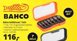 10-4 Byggecenter Bahco boltbitssæt 7 dele tilbud