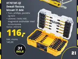 10-4 Byggecenter DT70738T-QZ Dewalt flextorq bitssæt 31 dele tilbud