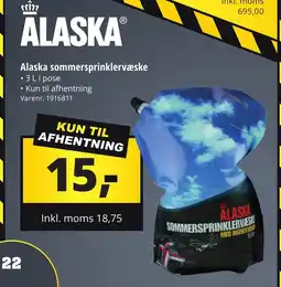 10-4 Byggecenter Alaska sommersprinklervæske tilbud