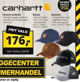 10-4 Byggecenter Carhartt kasketter tilbud
