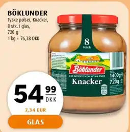Scandinavian Park Böklunder knacker (glas) tilbud