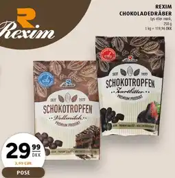 Scandinavian Park Rexim Schokoladedråber / Schokotropfen (assortment) tilbud