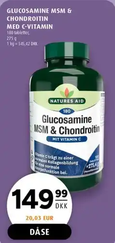 Scandinavian Park Glucosamine MSM & Chondroitin tilbud