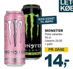 Let-Køb MONSTER tilbud