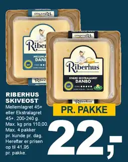 Let-Køb Riberhus skiveost tilbud