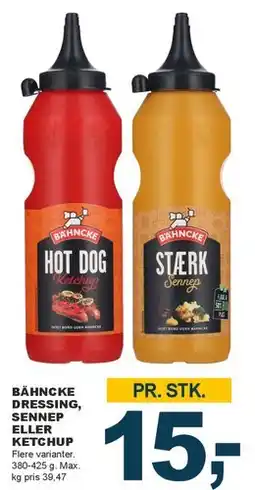 Let-Køb Bähncke dressing, sennep eller ketchup tilbud