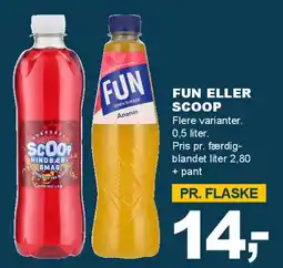 Let-Køb Fun eller Scoop (drikke) tilbud