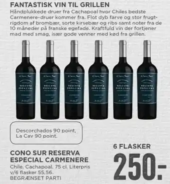MENY Cono Sur Reserva Especial Carmenere tilbud
