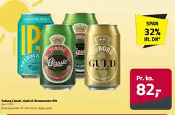 Fleggaard Tuborg Classic, Guld el. Brewmaster IPA tilbud