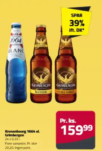 Kronenbourg 1664 el. grimbergen