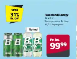 Fleggaard Faxe Kondi Energy tilbud