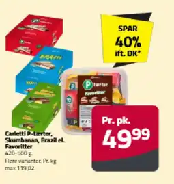 Fleggaard Carletti P-tærter. Skumbanan, Brazil el. Favoritter tilbud