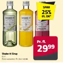 Fleggaard Shake-it sirup tilbud