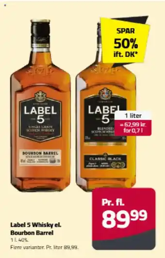 Fleggaard Label 5 Whisky el. Bourbon Barrel tilbud