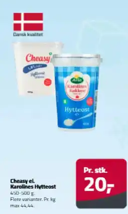 Fleggaard Cheasy el. Karolines Hytteost tilbud