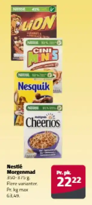 Fleggaard Nestlé Morgenmad tilbud