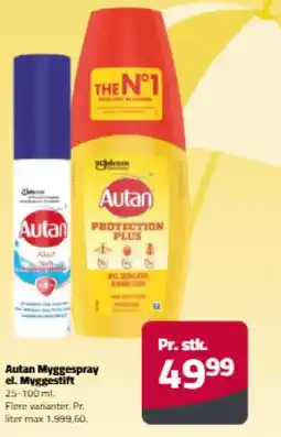 Fleggaard Autan Myggespray el. Myggestift tilbud