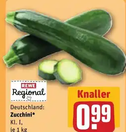 REWE DE REWE Regional Deutschland: Zucchini tilbud