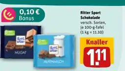 REWE DE Ritter Sport Schokolade tilbud