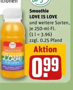 REWE DE Smoothie LOVE IS LOVE tilbud