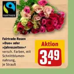 REWE DE Fairtrade Rosen Duo oder Jahreszeiten tilbud